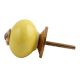 Solid Yellow Golden Fitting Ceramic Knob